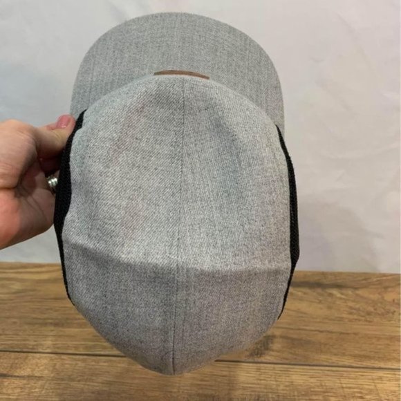 SIX hats flat brim hat. Gray/black. Adjustable. NWOT. Adult. - Picture 5 of 10